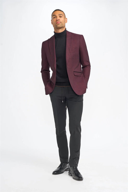 Cavani Caridi Wine Check Blazer