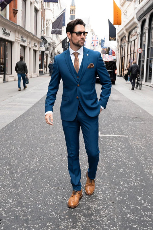 Paul Andrew Mayfair Blue Three Piece Suit