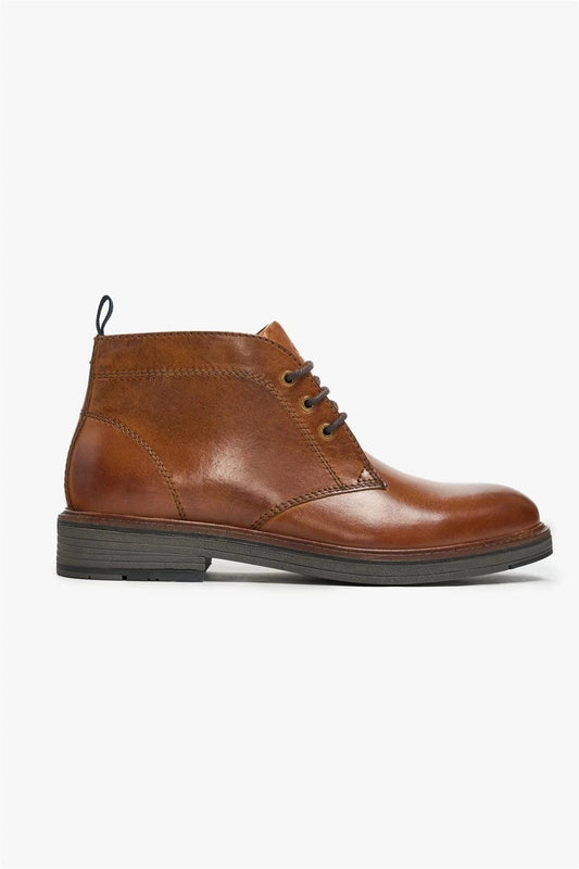 Cavani Austin Tan Leather Boots