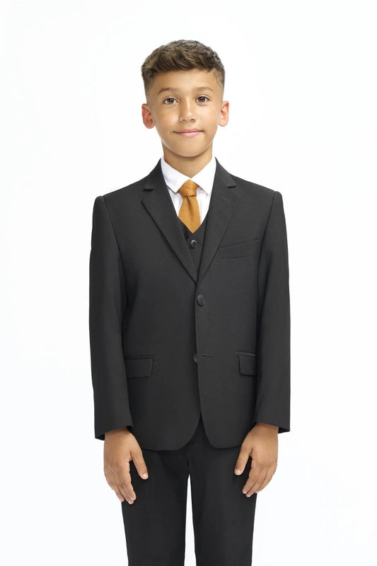 Cavani Malibu Black Boys 3-Piece Suit