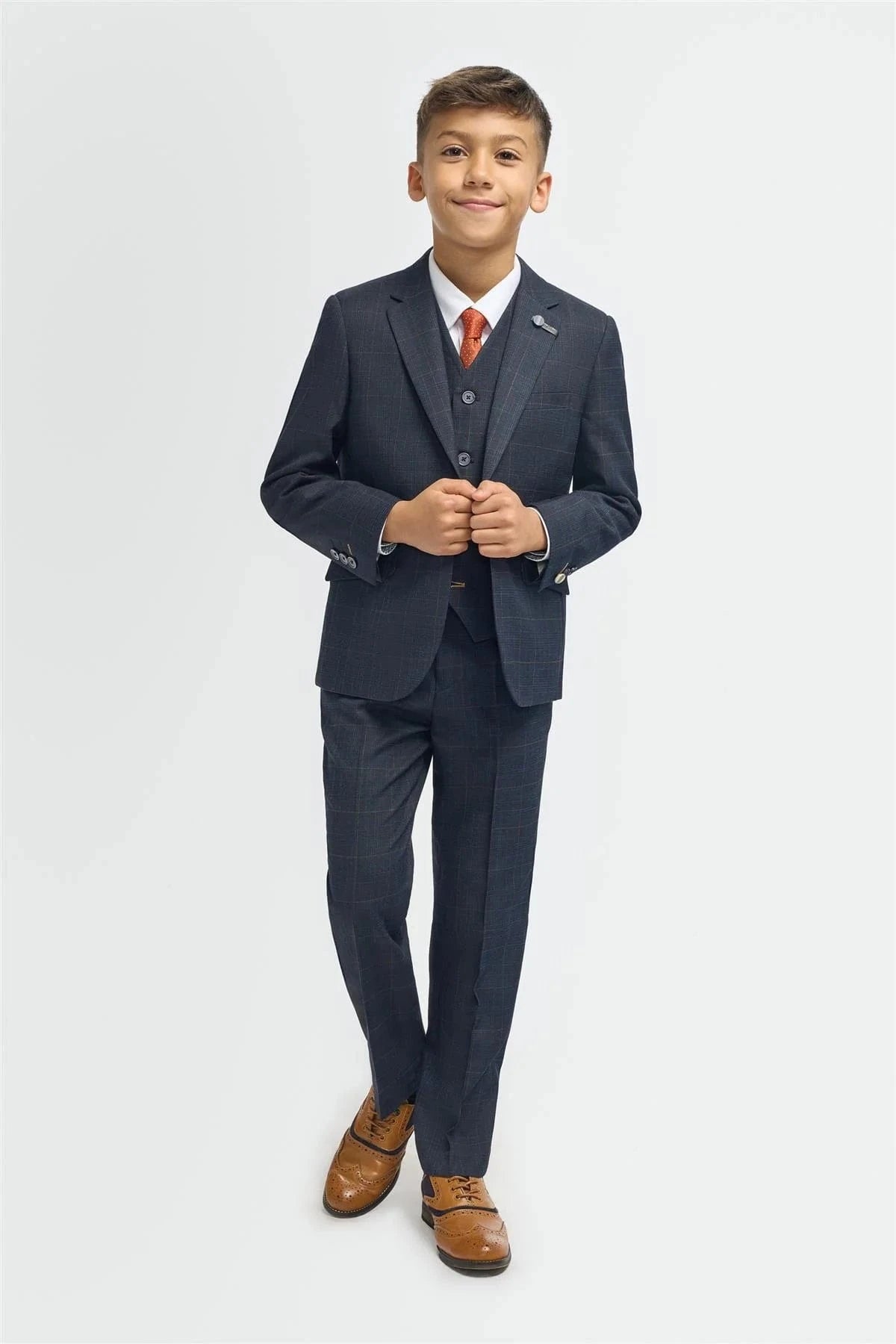 CAVANI BOYS TORINO NAVY 3-PIECE SUIT