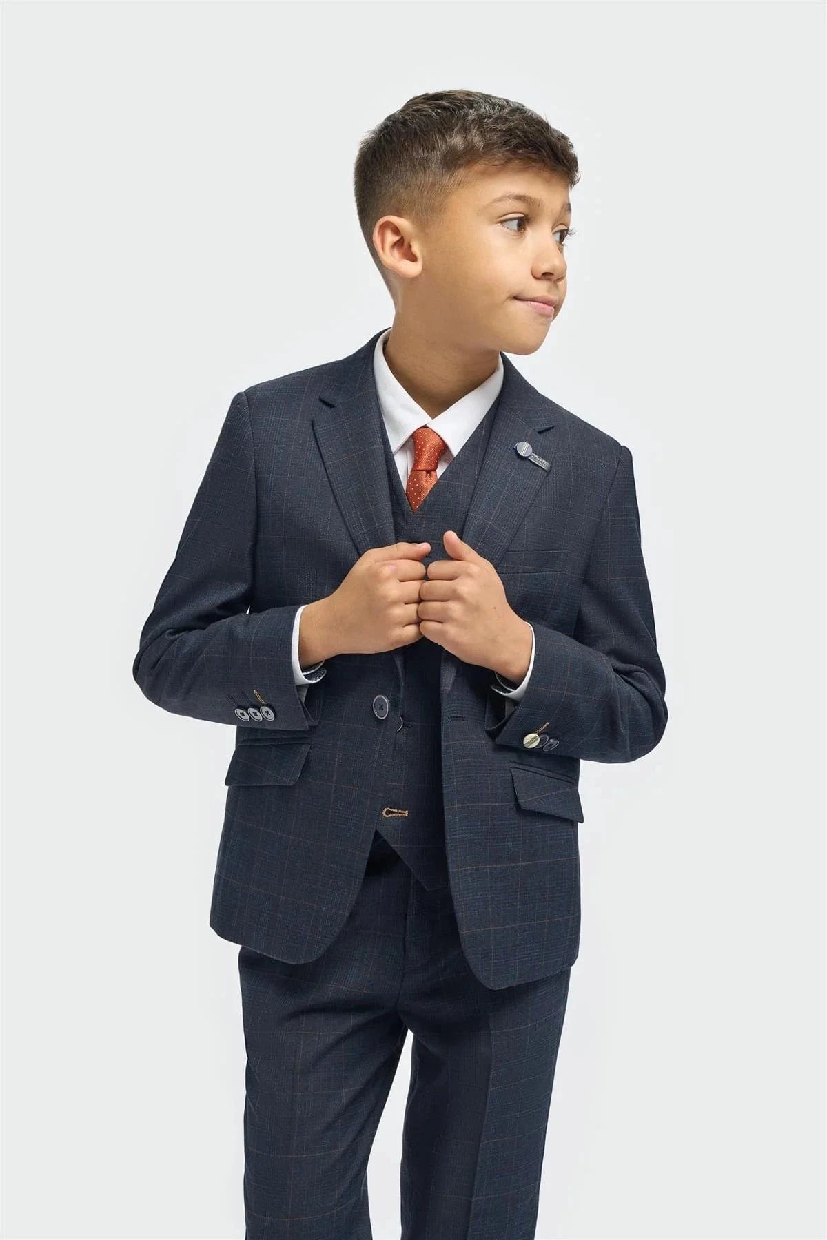 CAVANI BOYS TORINO NAVY 3-PIECE SUIT