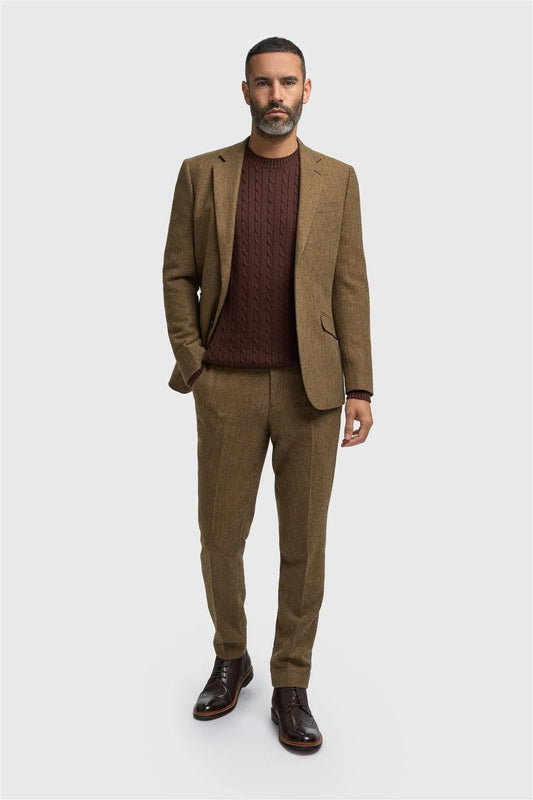 Cavani Thomas Brown Tweed Blazer