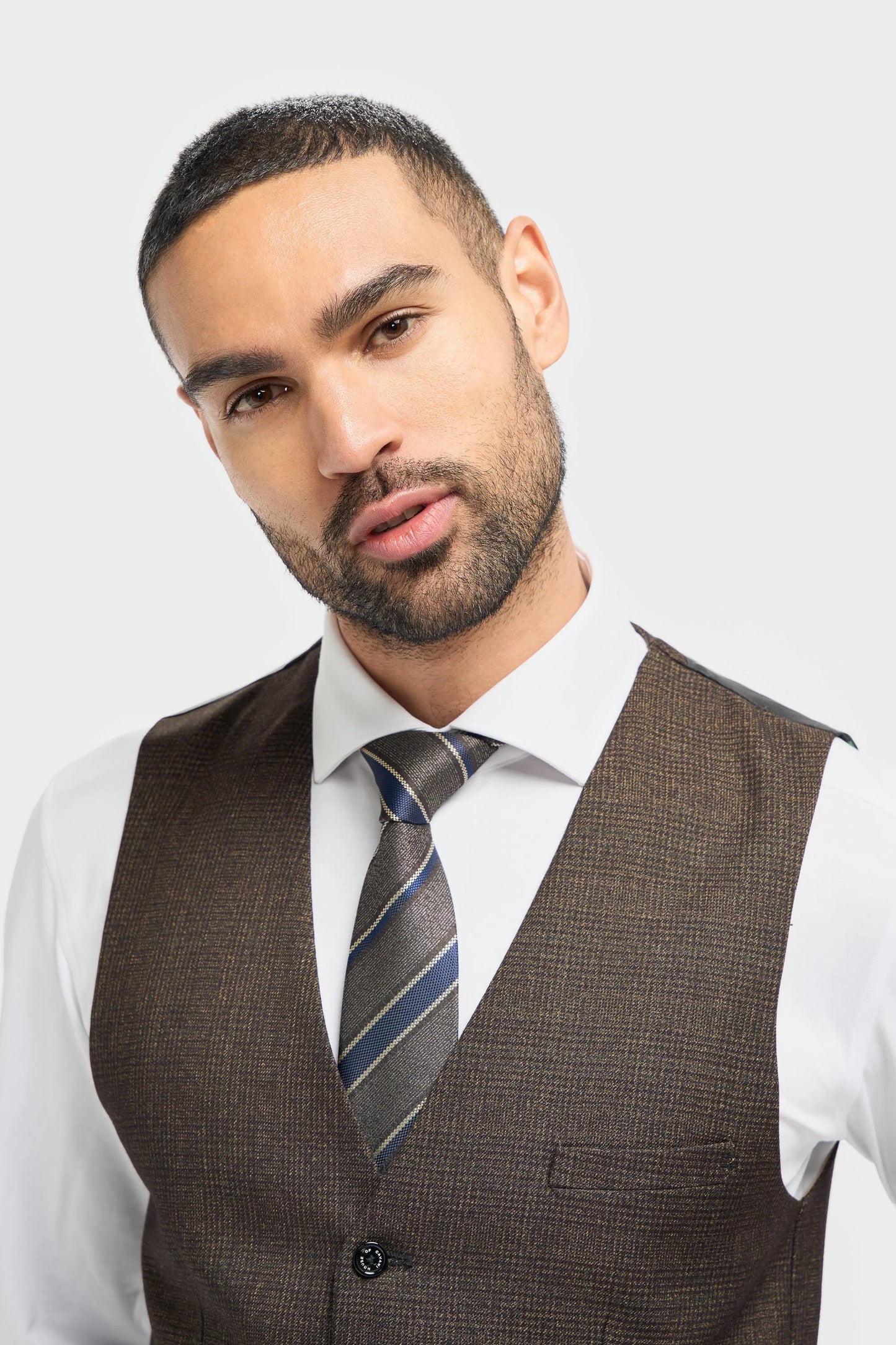 Cavani Caridi Brown Waistcoat