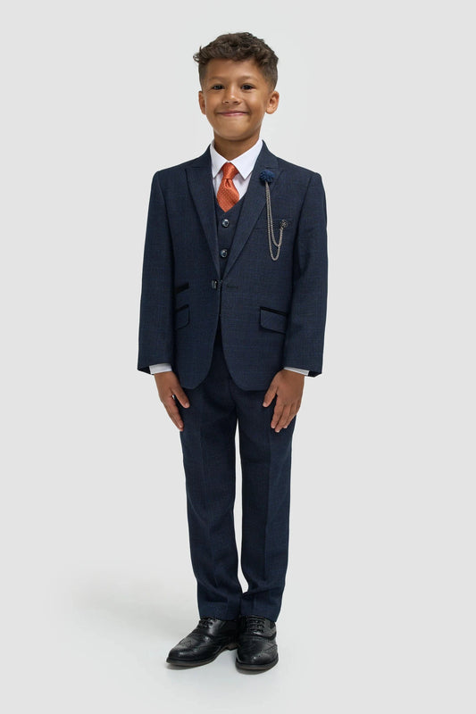 Cavani Caridi Navy Boys 3-Piece Suit
