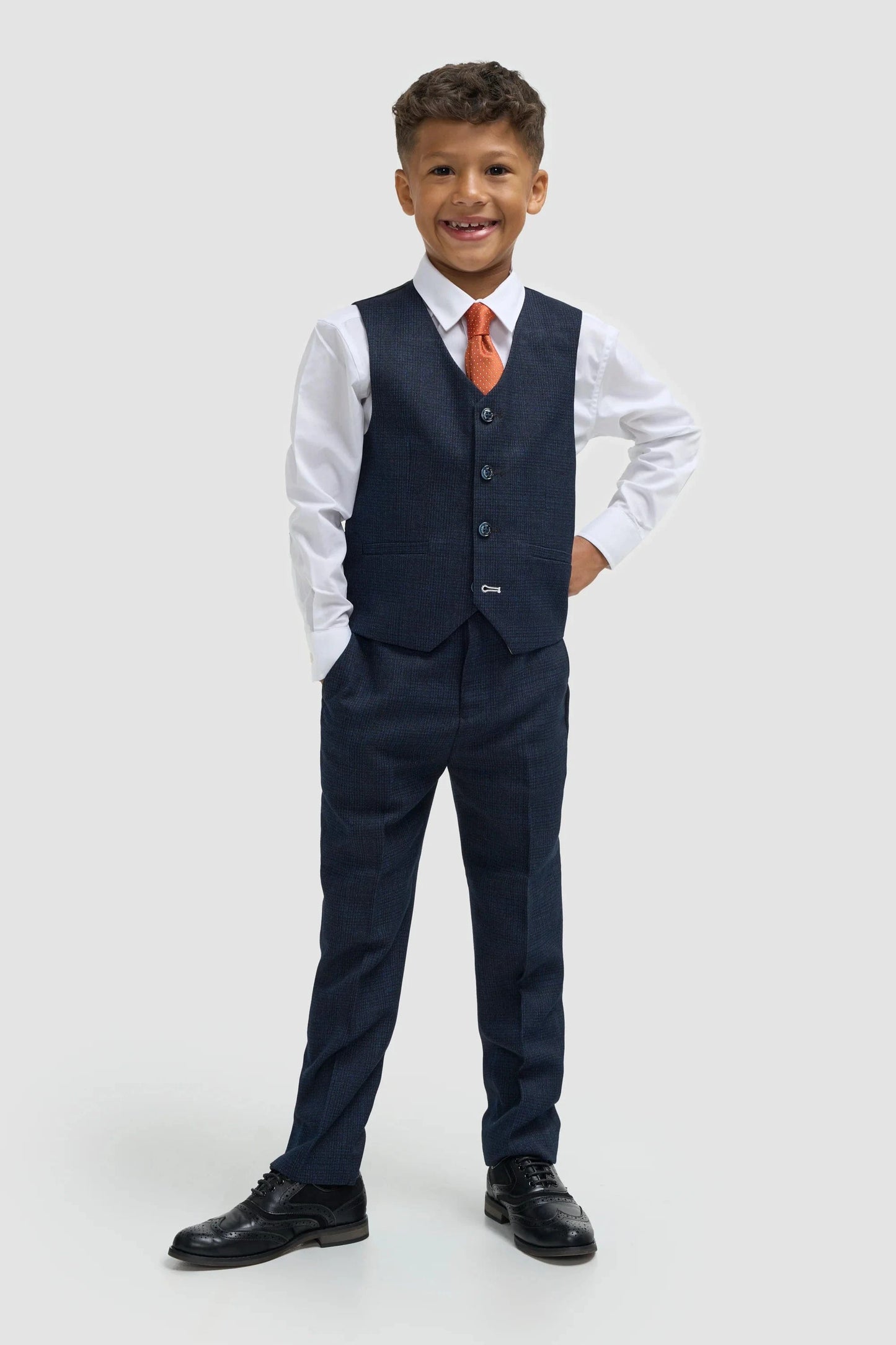 Cavani Caridi Navy Boys 3-Piece Suit