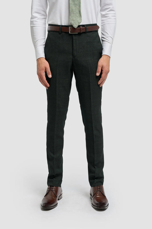 Cavani Caridi Olive Slim-Fit Trousers