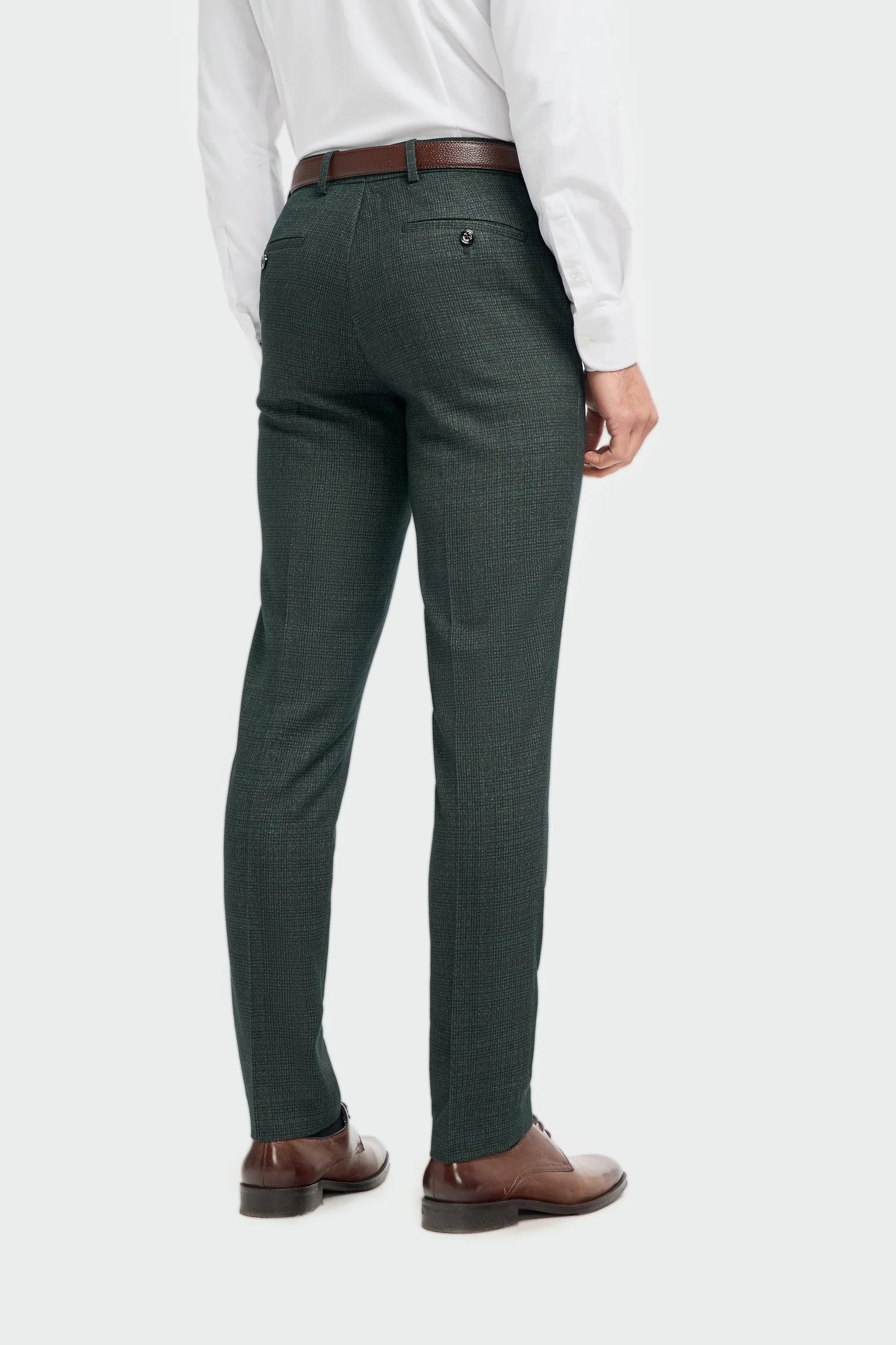 Cavani Caridi Olive Double-Breasted 2-Piece Suit