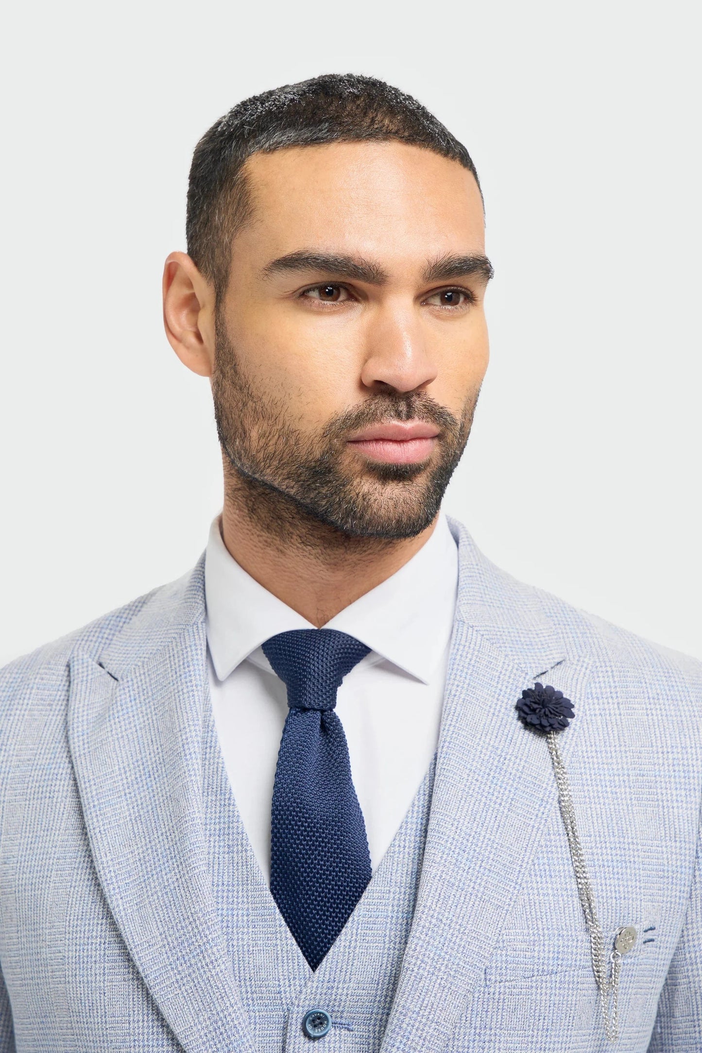 Cavani Caridi Sky Check 3-Piece Suit