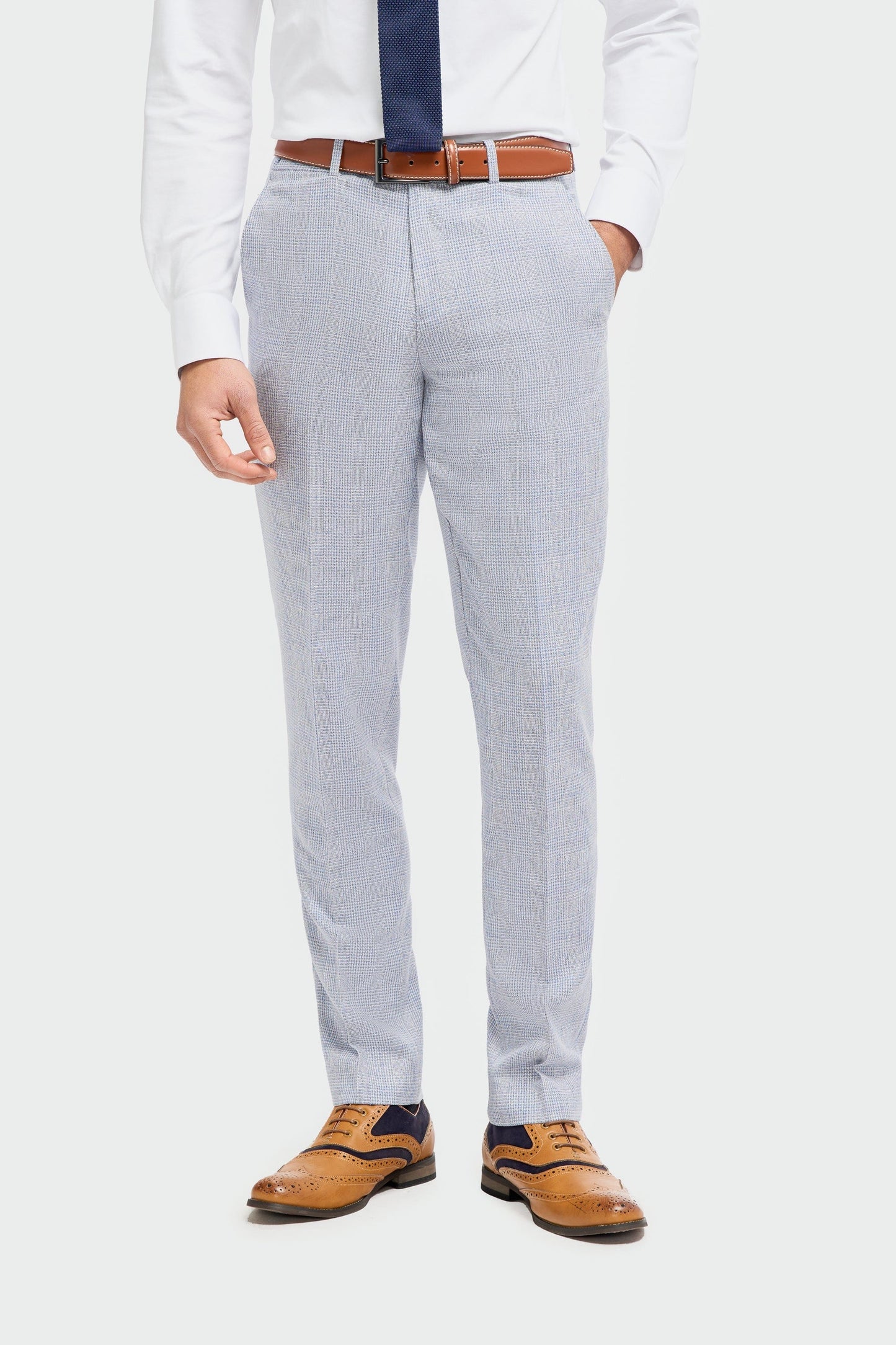 Cavani Caridi Sky Check 3-Piece Suit