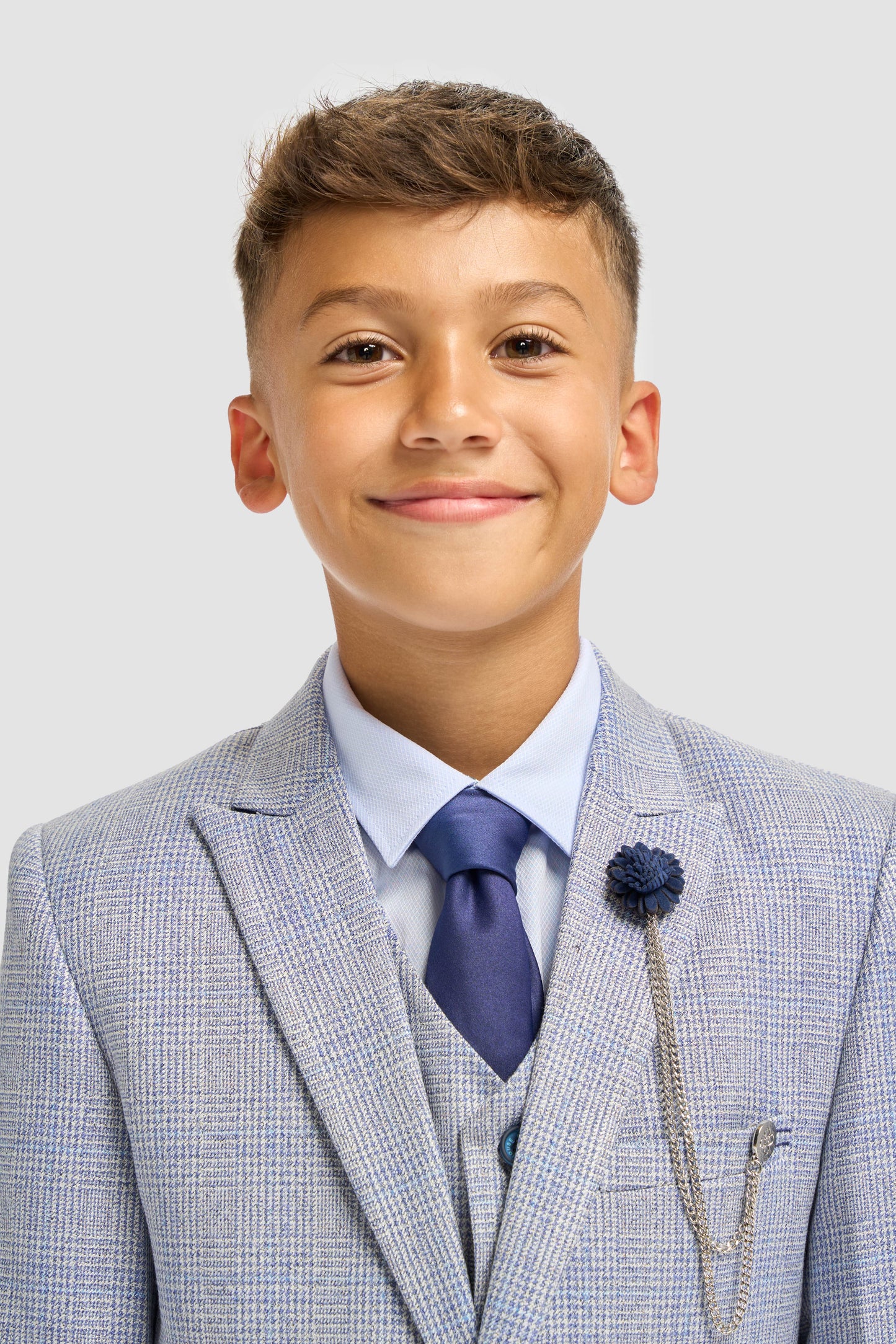 Cavani Caridi Sky Blue Boys 3-Piece Suit