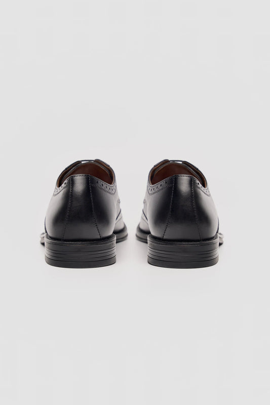 Cavani Lorenzo Black Leather Shoes