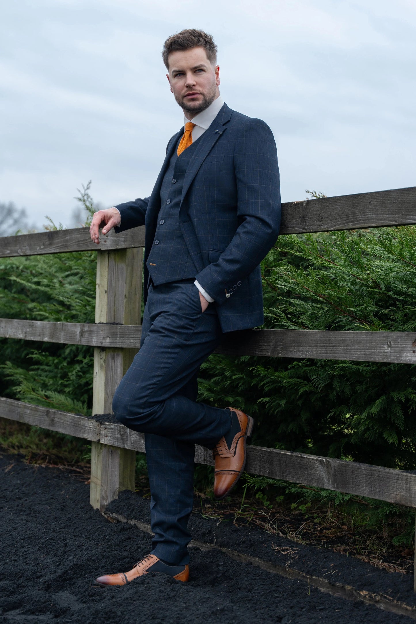 Cavani Torino Navy 3-Piece Suit