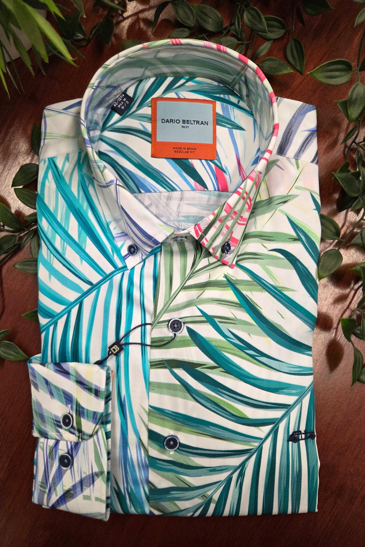 DARIO BELTRAN PALMS PRINT SHIRT
