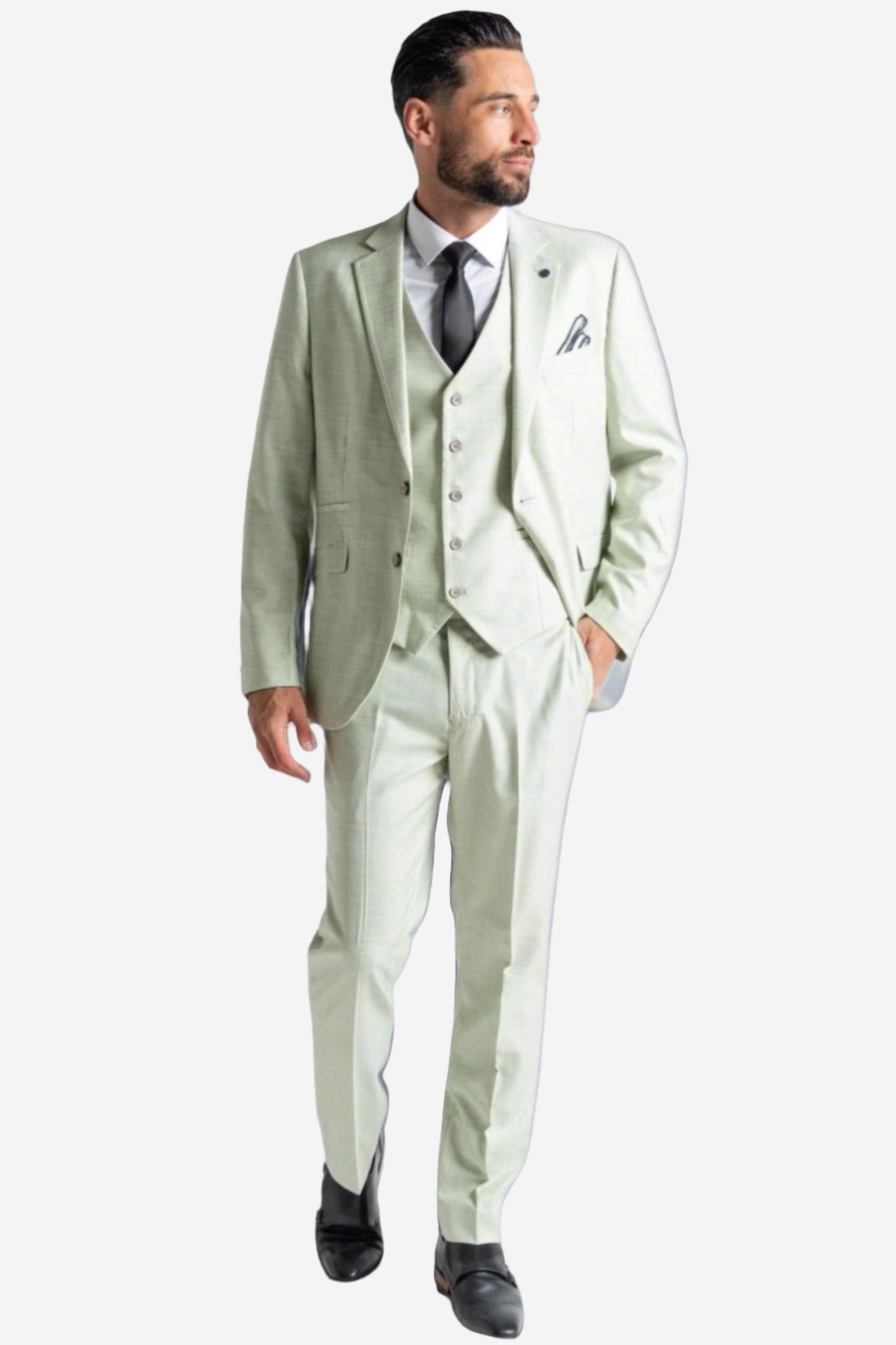 V2 CLASSIC EDWARD PASTEL GREEN 3-PIECE SUIT