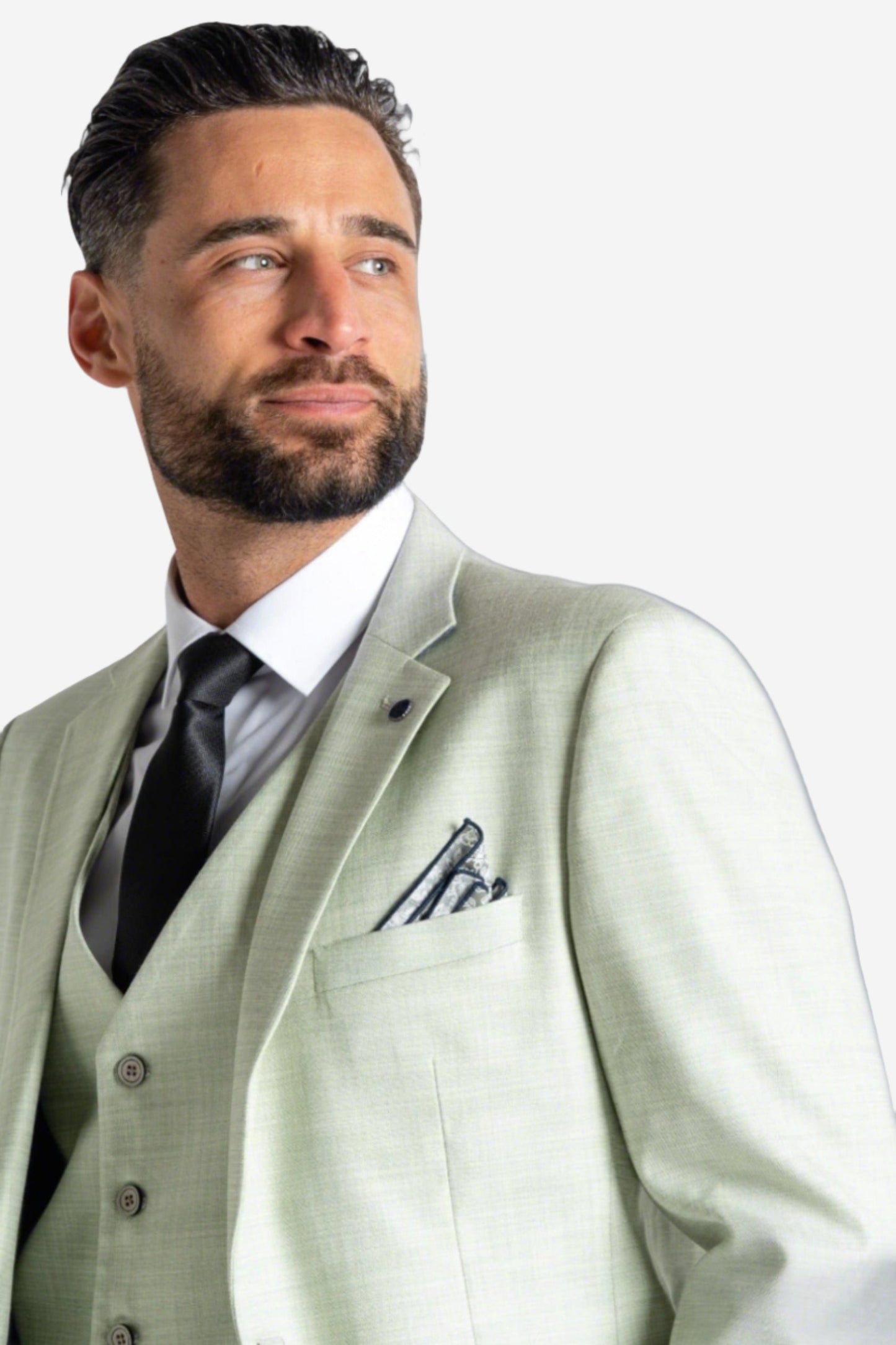 V2 CLASSIC EDWARD PASTEL GREEN 3-PIECE SUIT