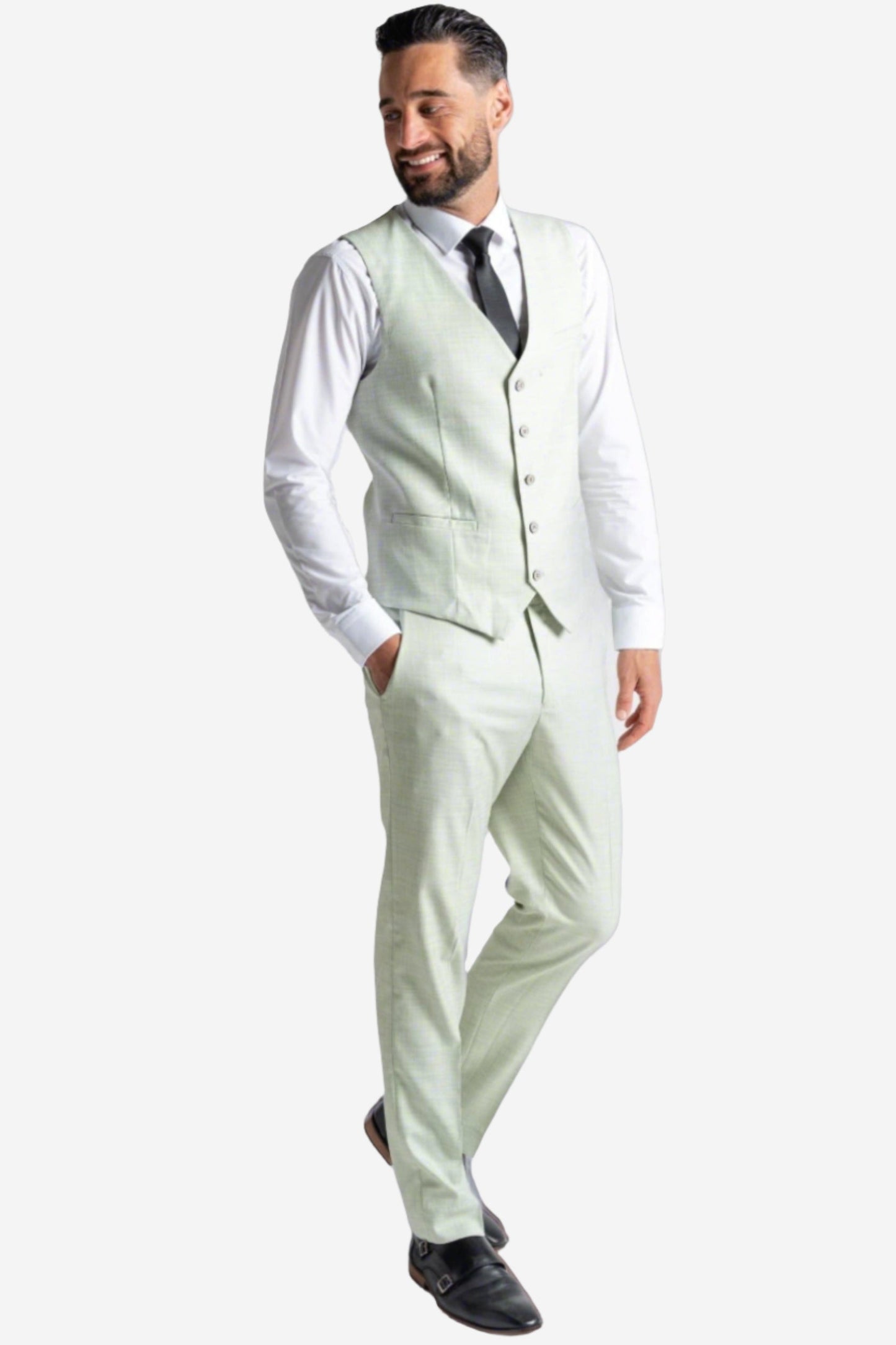 V2 CLASSIC EDWARD PASTEL GREEN 3-PIECE SUIT