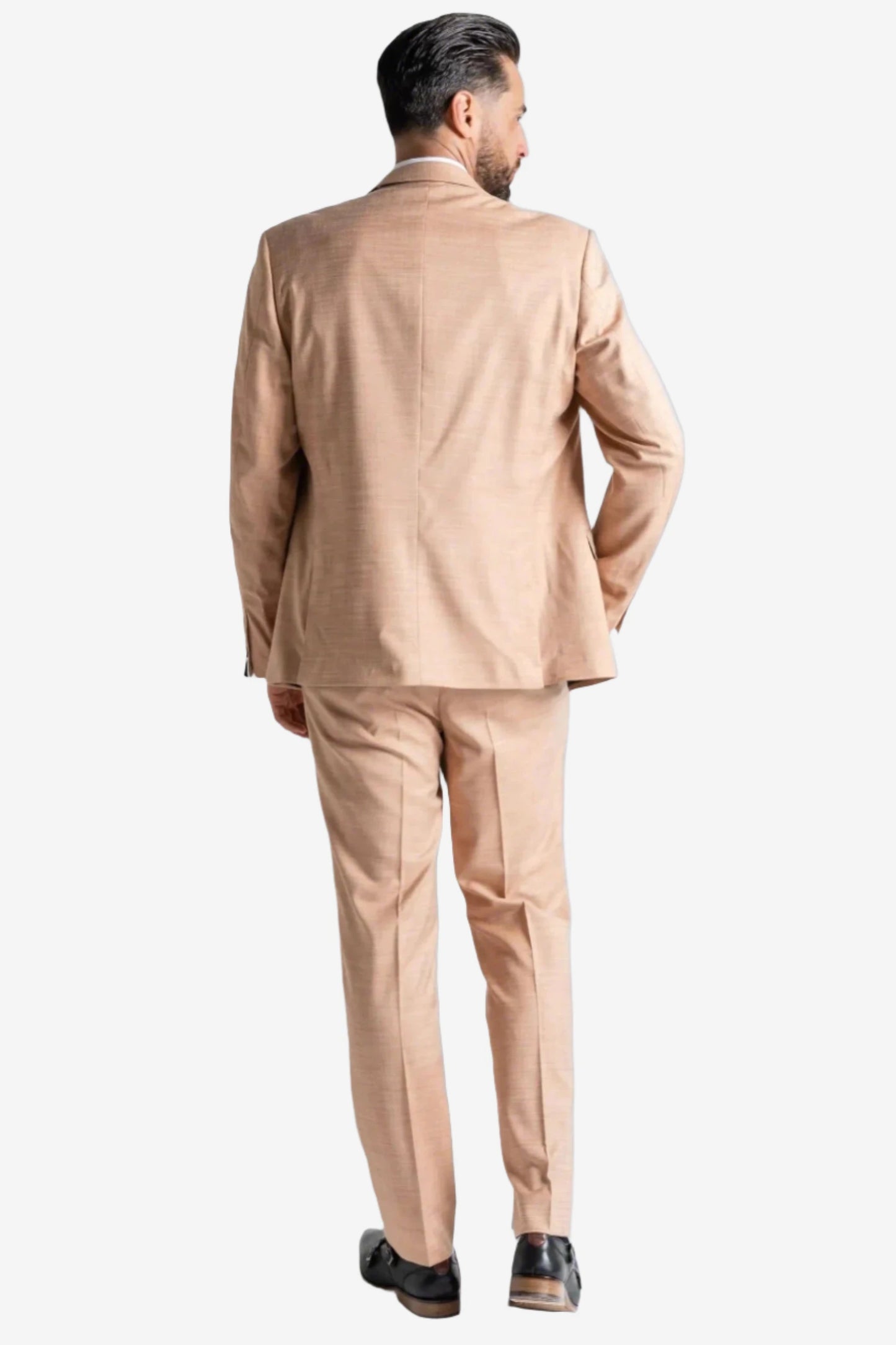 V2 CLASSIC EDWARD PASTEL PEACH 3-PIECE SUIT