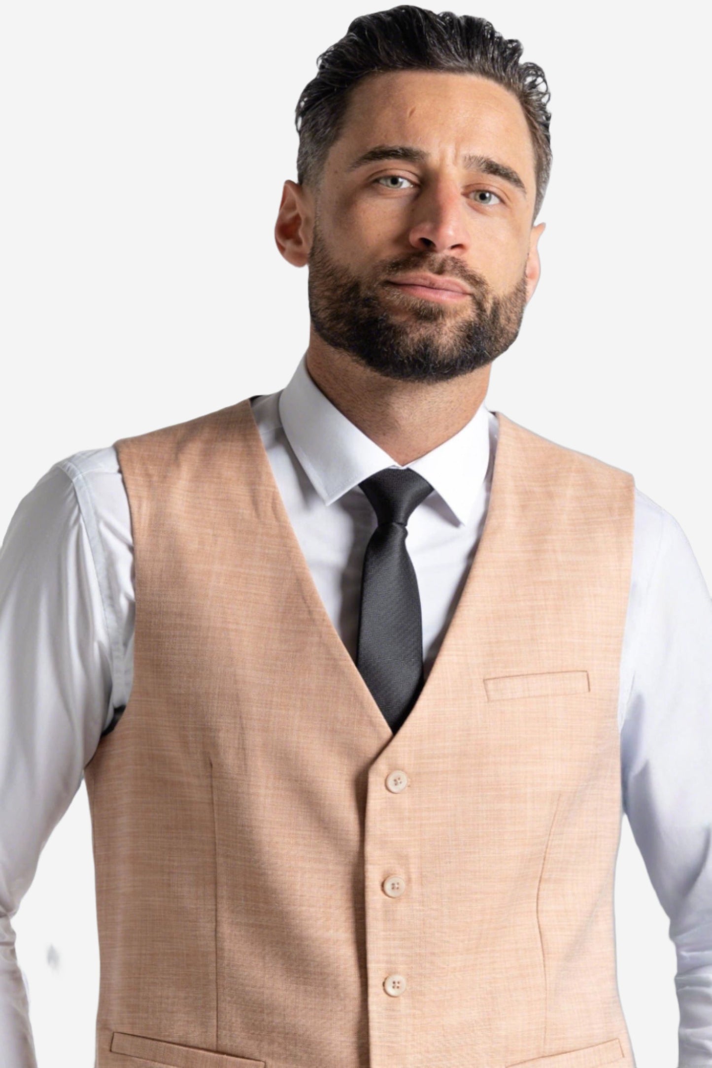 V2 CLASSIC EDWARD PASTEL PEACH 3-PIECE SUIT