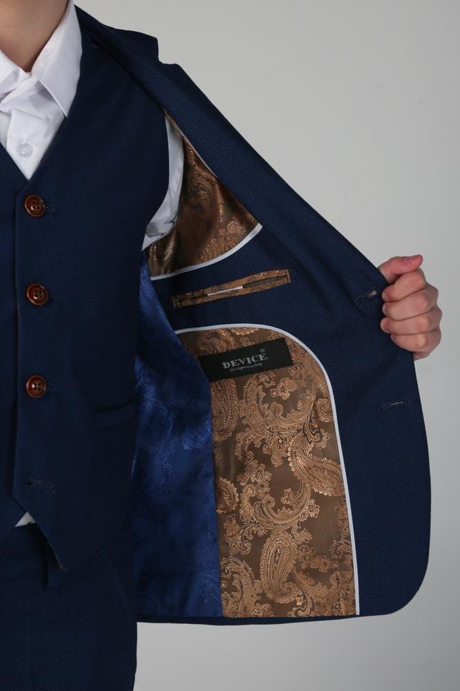 PAUL ANDREW MAYFAIR BOYS BLUE 3 PIECE SUIT