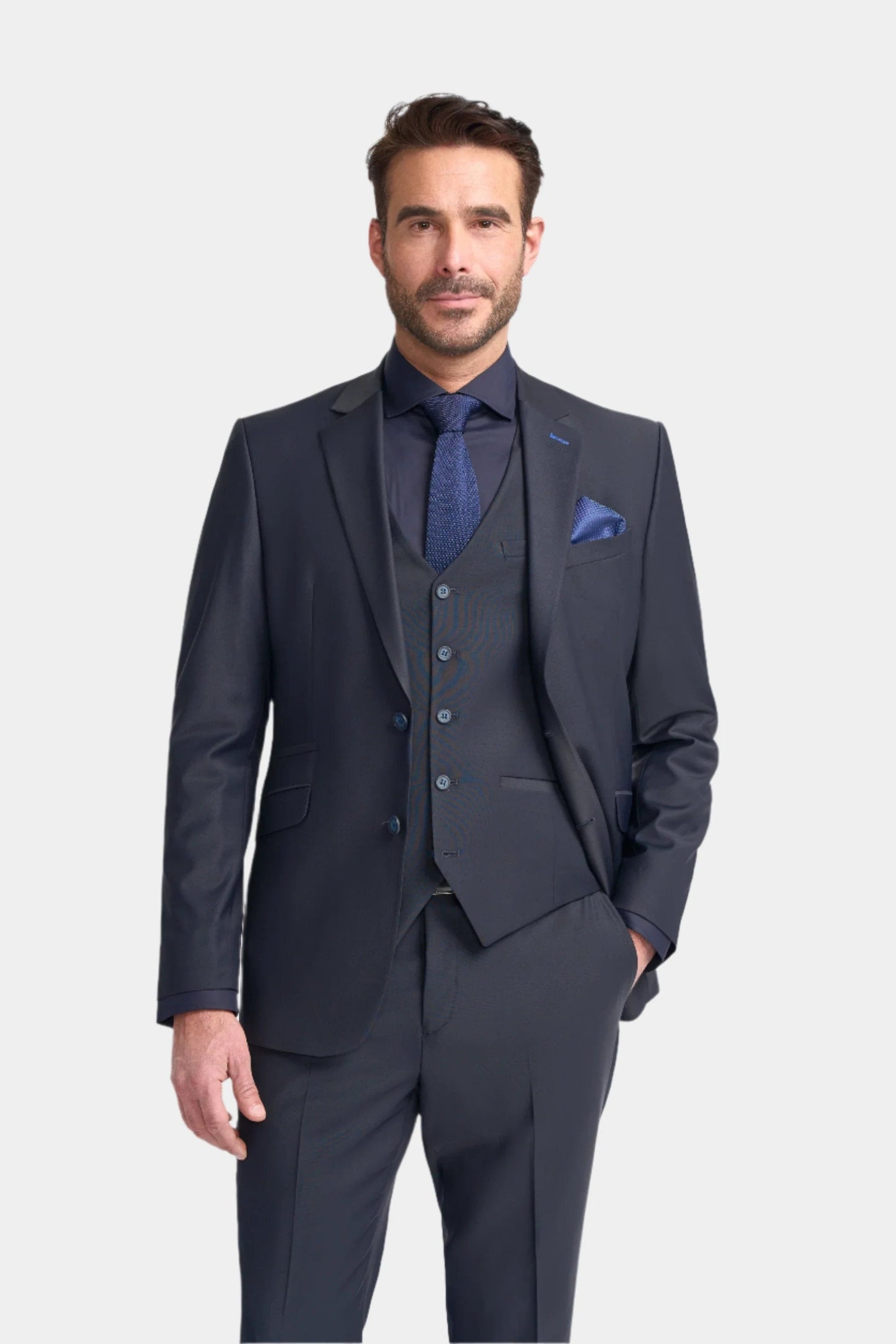 Cavani Bond Midnight Navy 3-Piece Suit