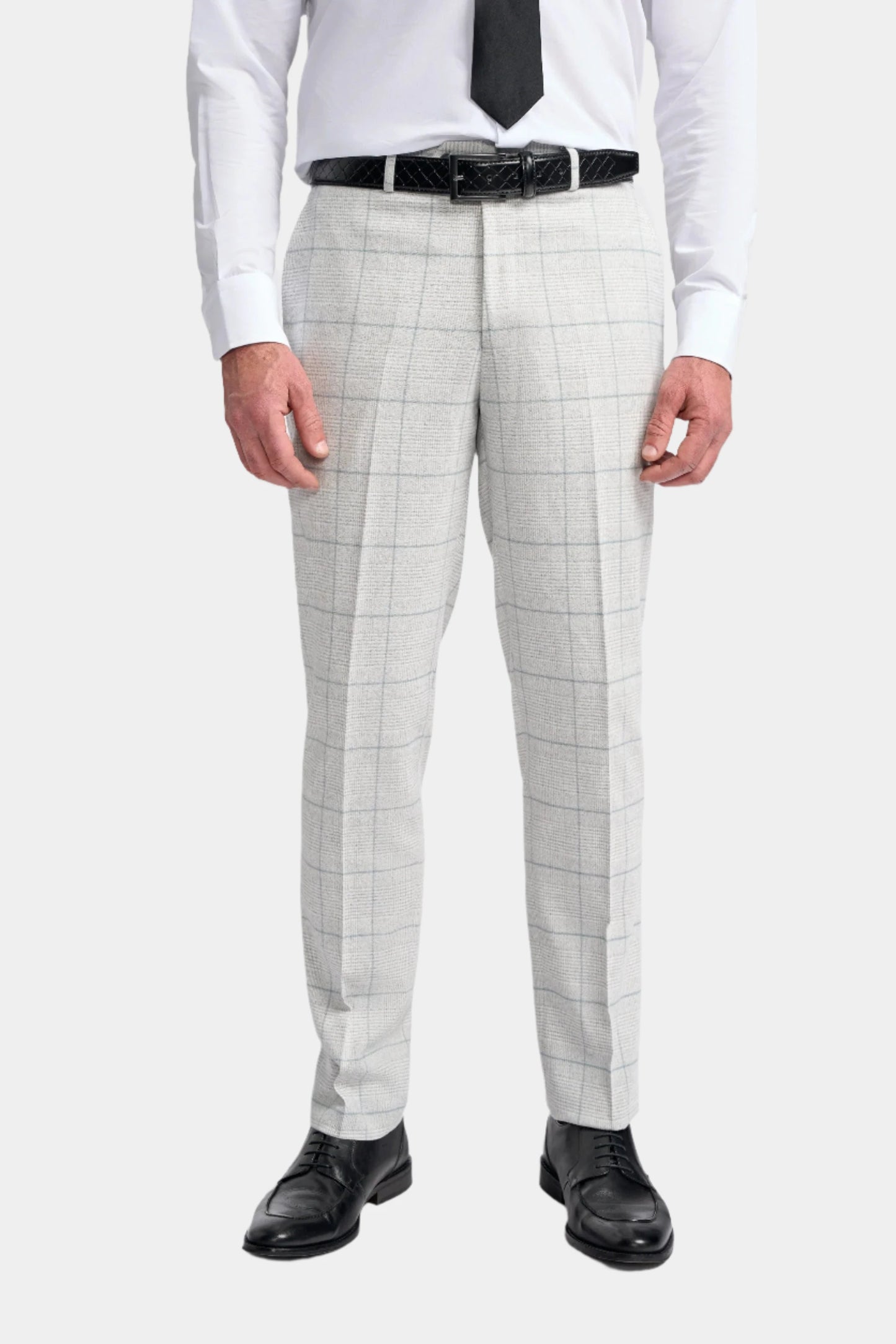 RADIKA LIGHT GREY CHECK 3-PIECE SUIT