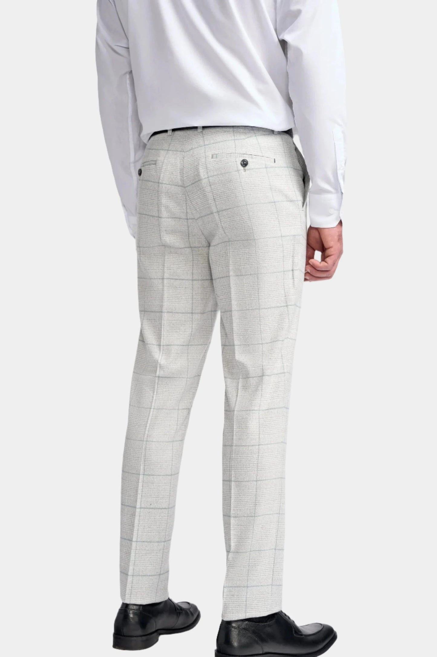 RADIKA LIGHT GREY CHECK 3-PIECE SUIT