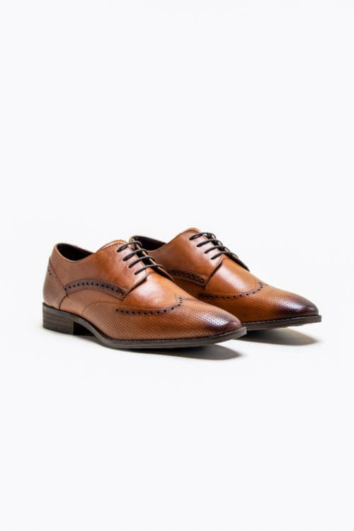 Cavani Lisbon Tan Leather Shoes