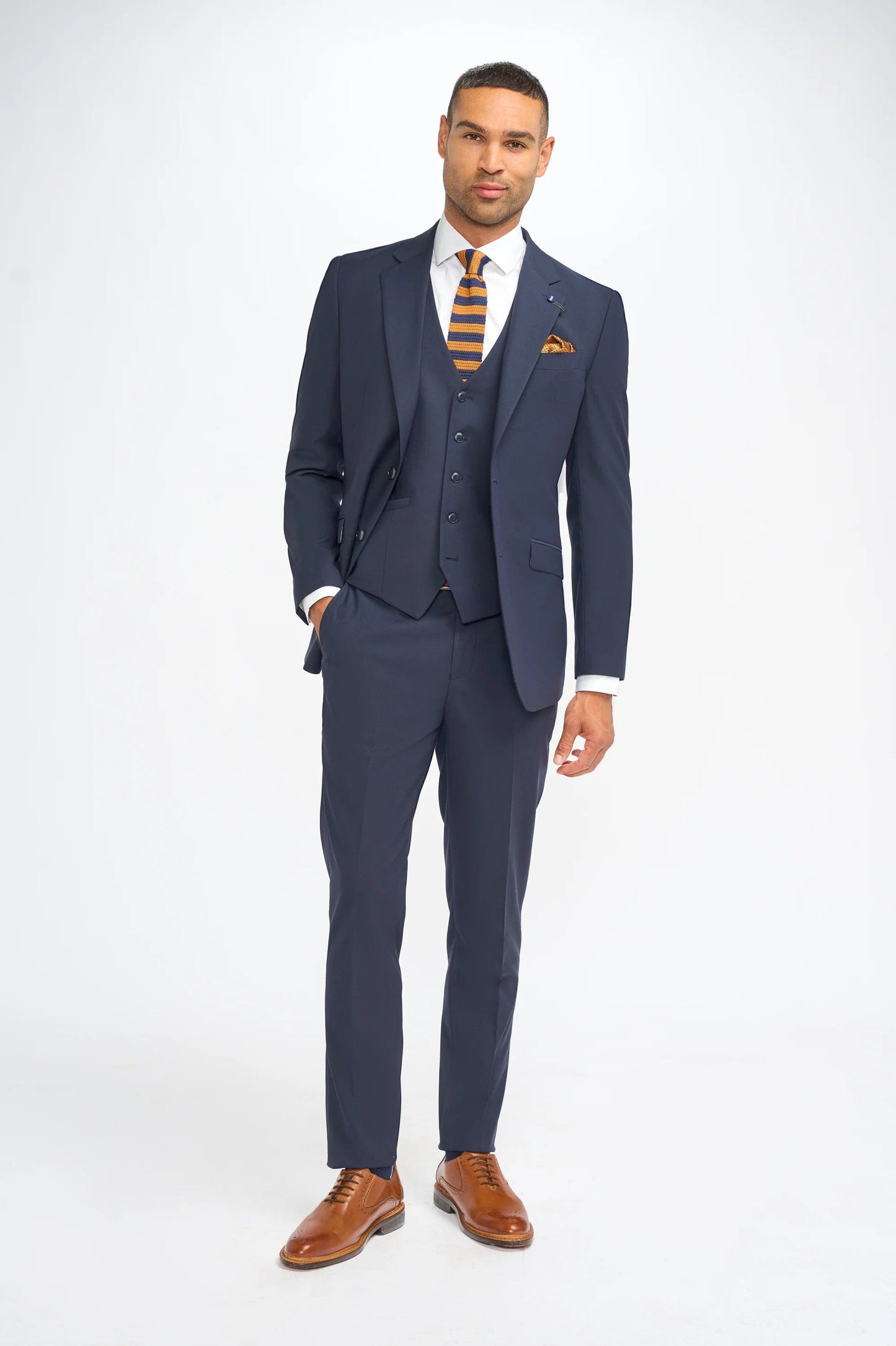CAVANI MALIBU NAVY 3-PIECE SUIT