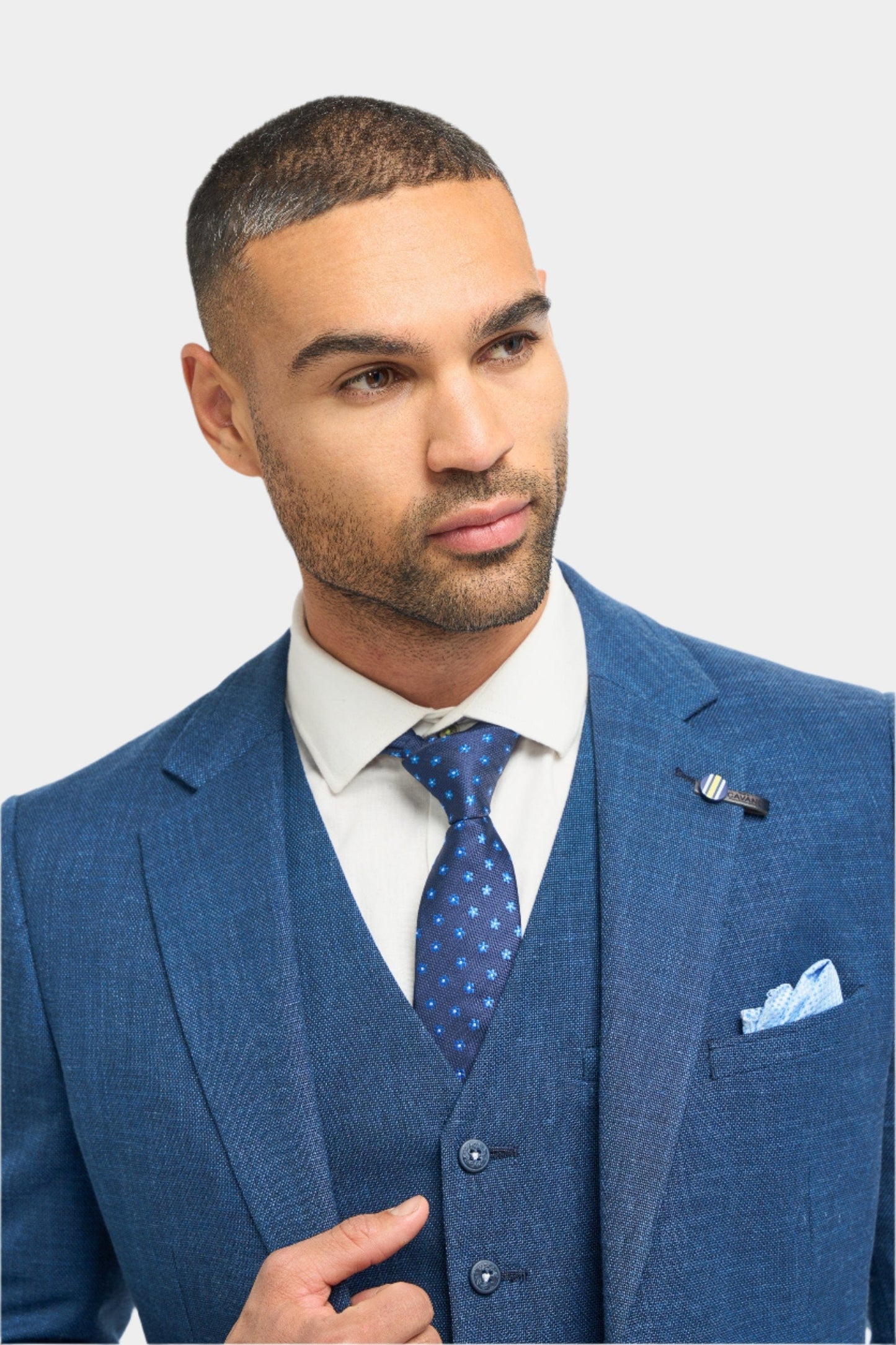 CAVANI MIAMI BLUE 3-PIECE SUIT