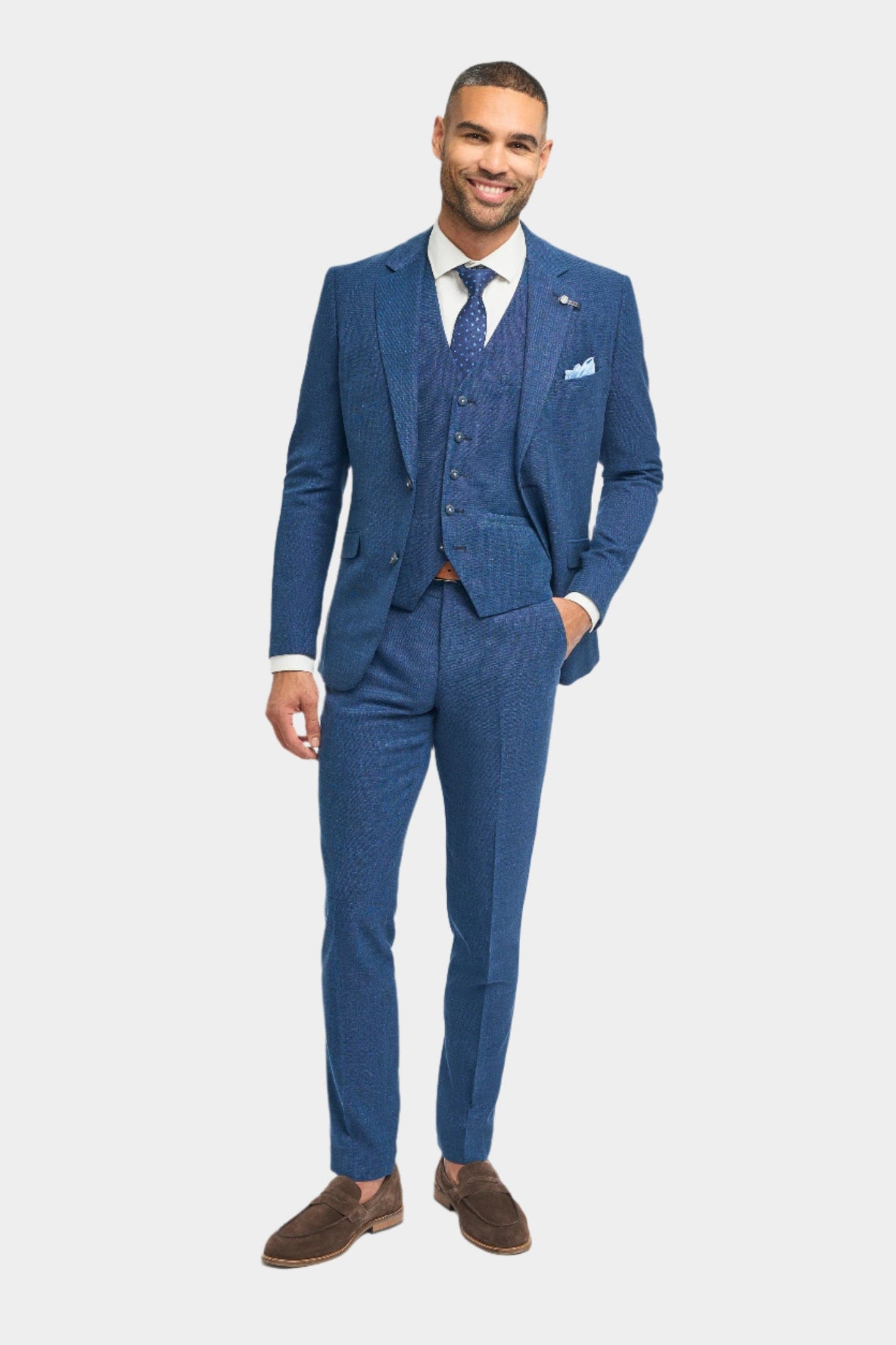 CAVANI MIAMI BLUE 3-PIECE SUIT