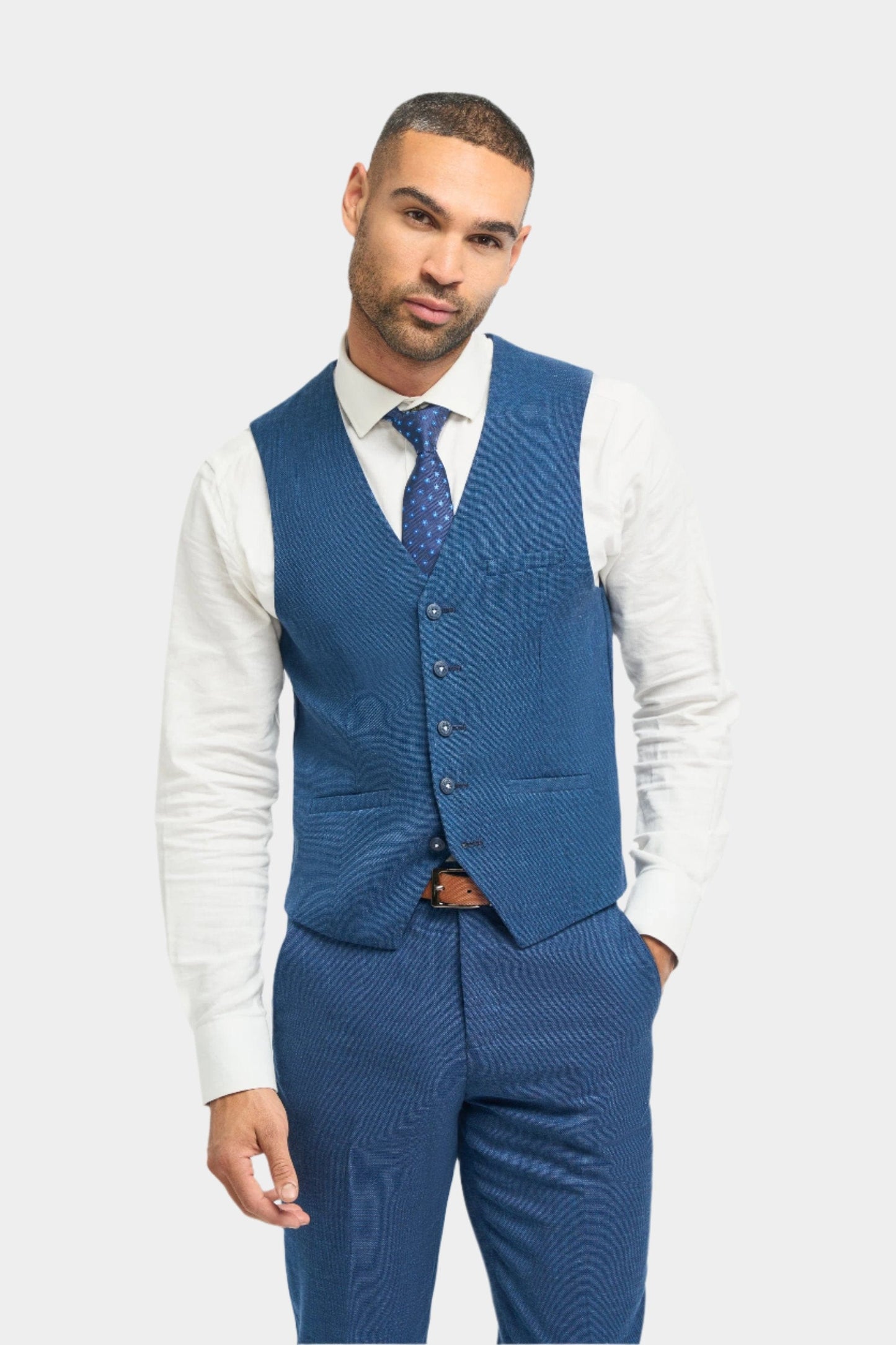CAVANI MIAMI BLUE 3-PIECE SUIT