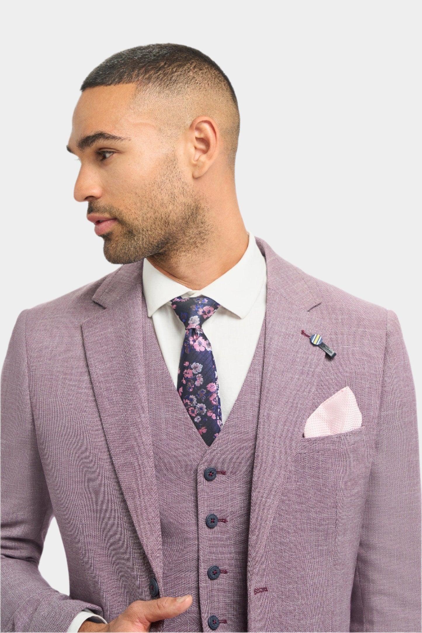 Cavani Miami Lilac Three Piece Suit
