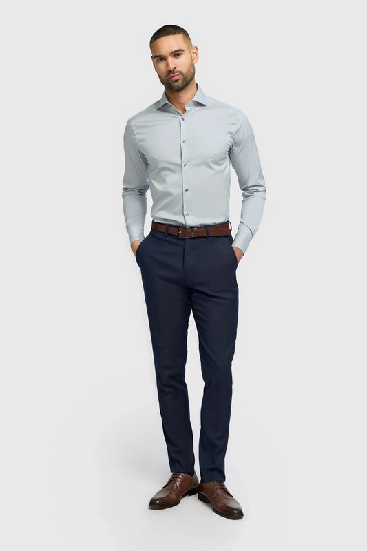 Cavani Monaco Ice Blue Slim Fit Shirt