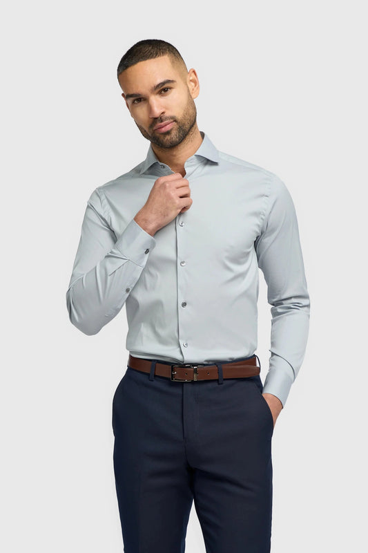 Cavani Monaco Ice Blue Slim Fit Shirt