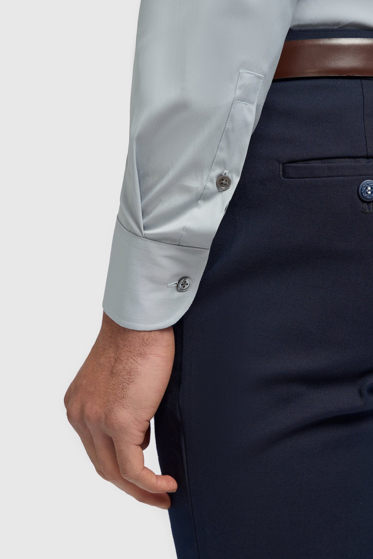 Cavani Monaco Ice Blue Slim Fit Shirt