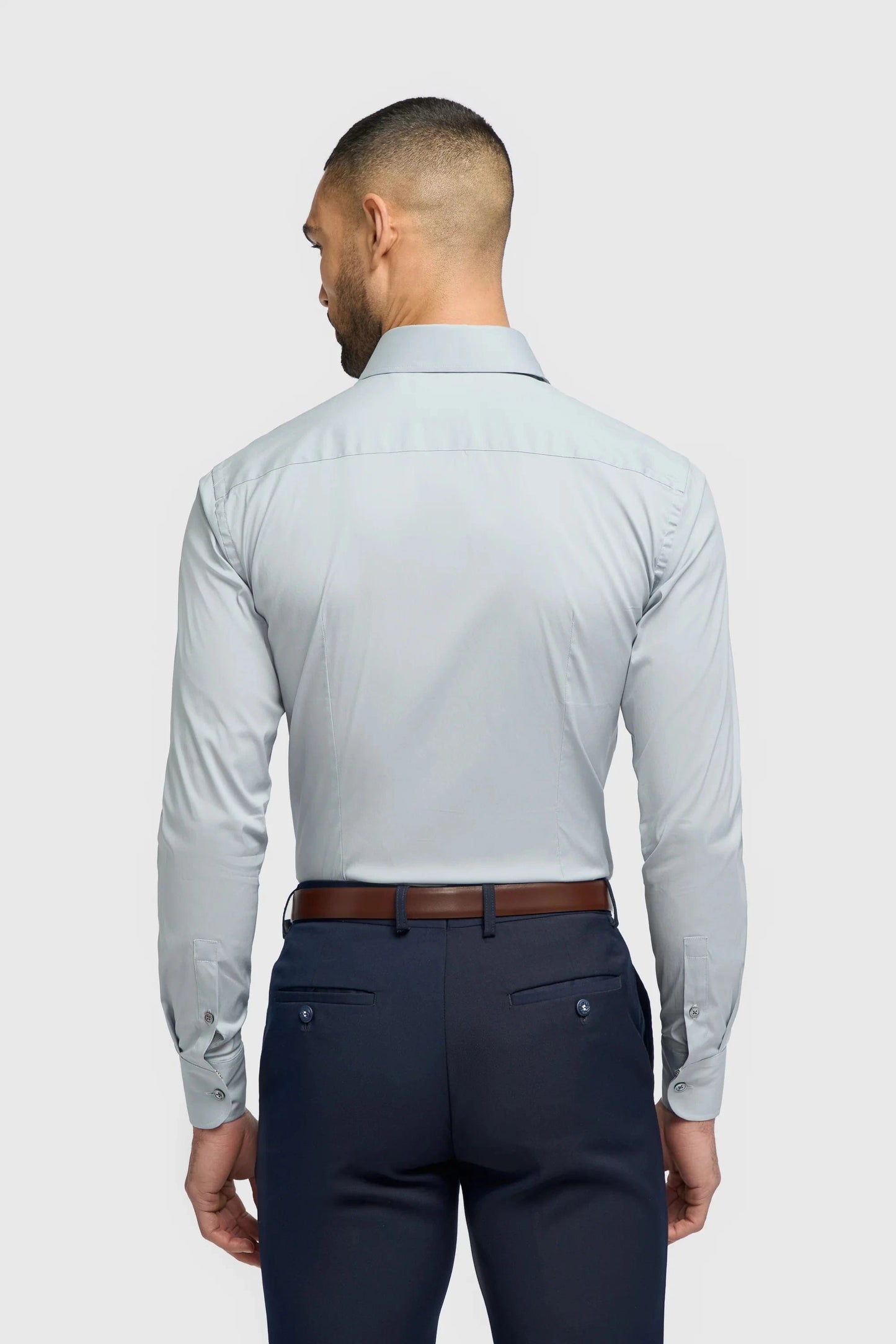 Cavani Monaco Ice Blue Slim Fit Shirt