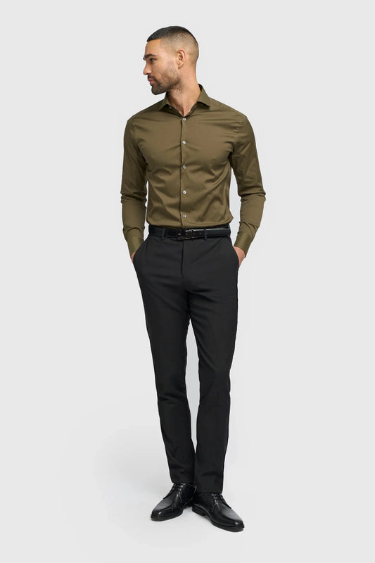 Cavani Monaco Olive Slim Fit Shirt