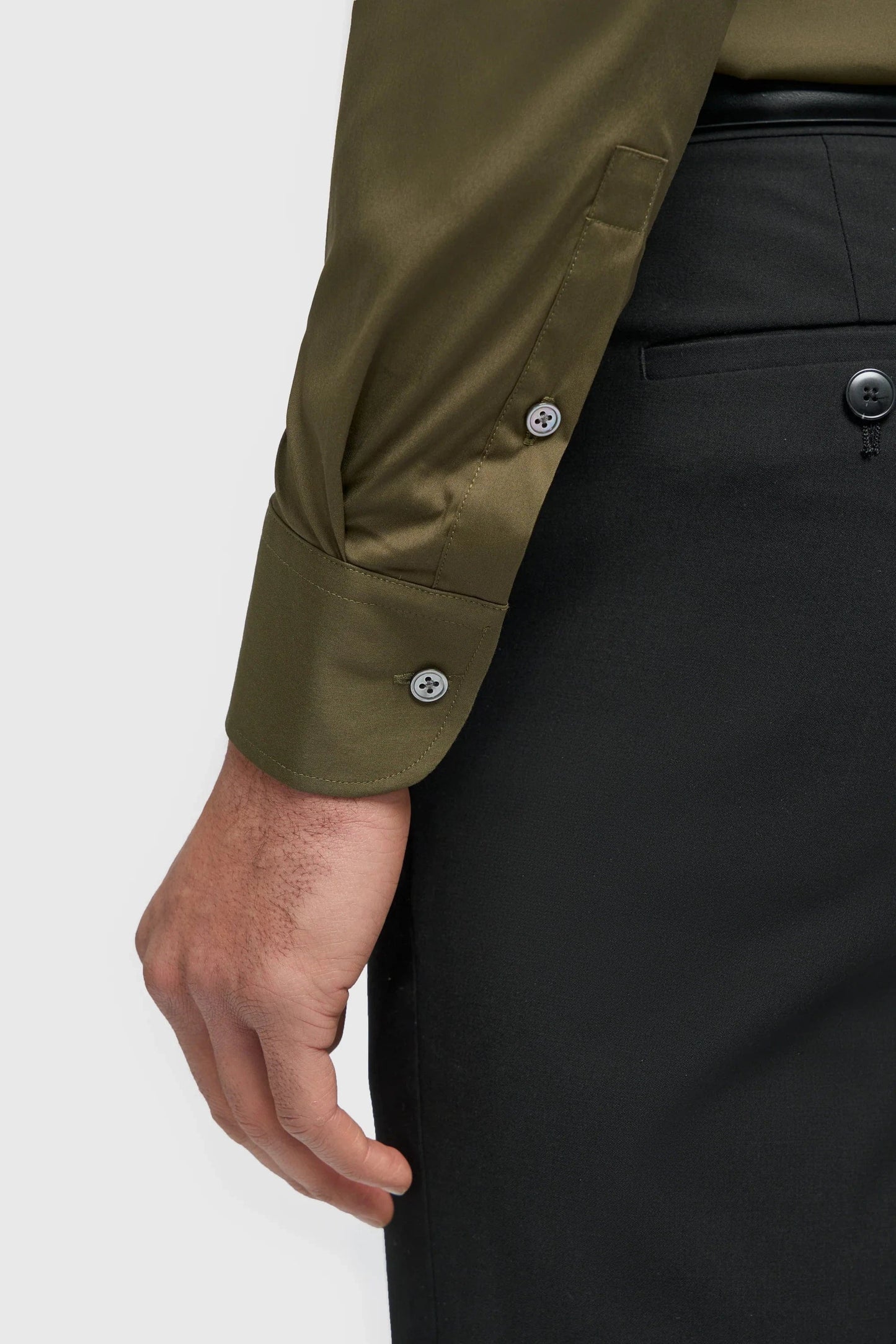 Cavani Monaco Olive Slim Fit Shirt