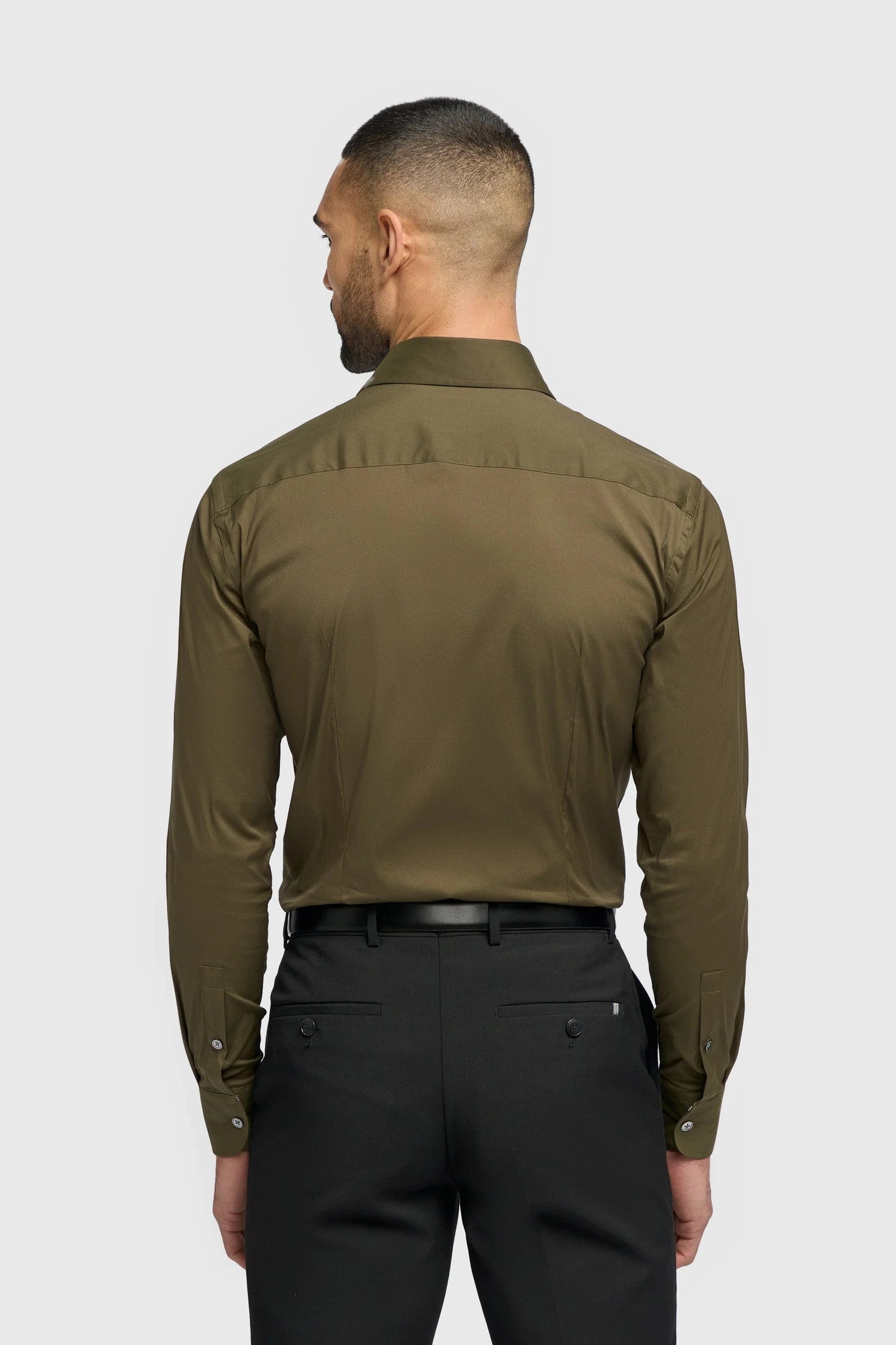 Cavani Monaco Olive Slim Fit Shirt