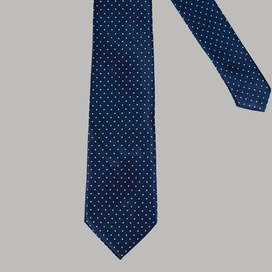 Cavani Navy Spot Tie Set