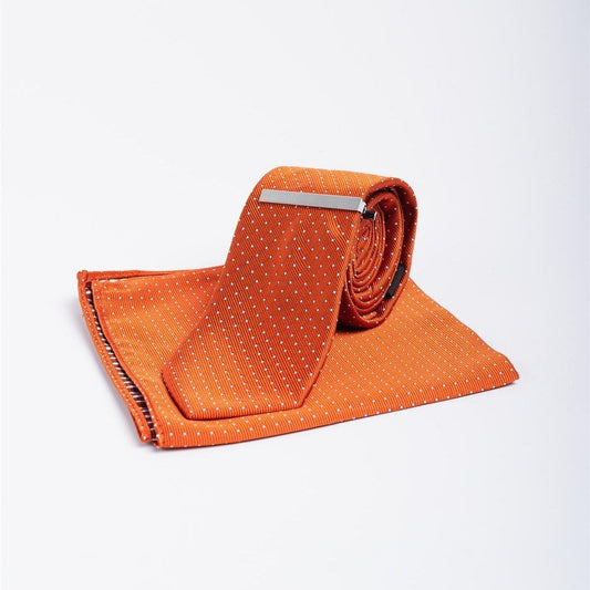 Cavani Orange Spot Tie Set
