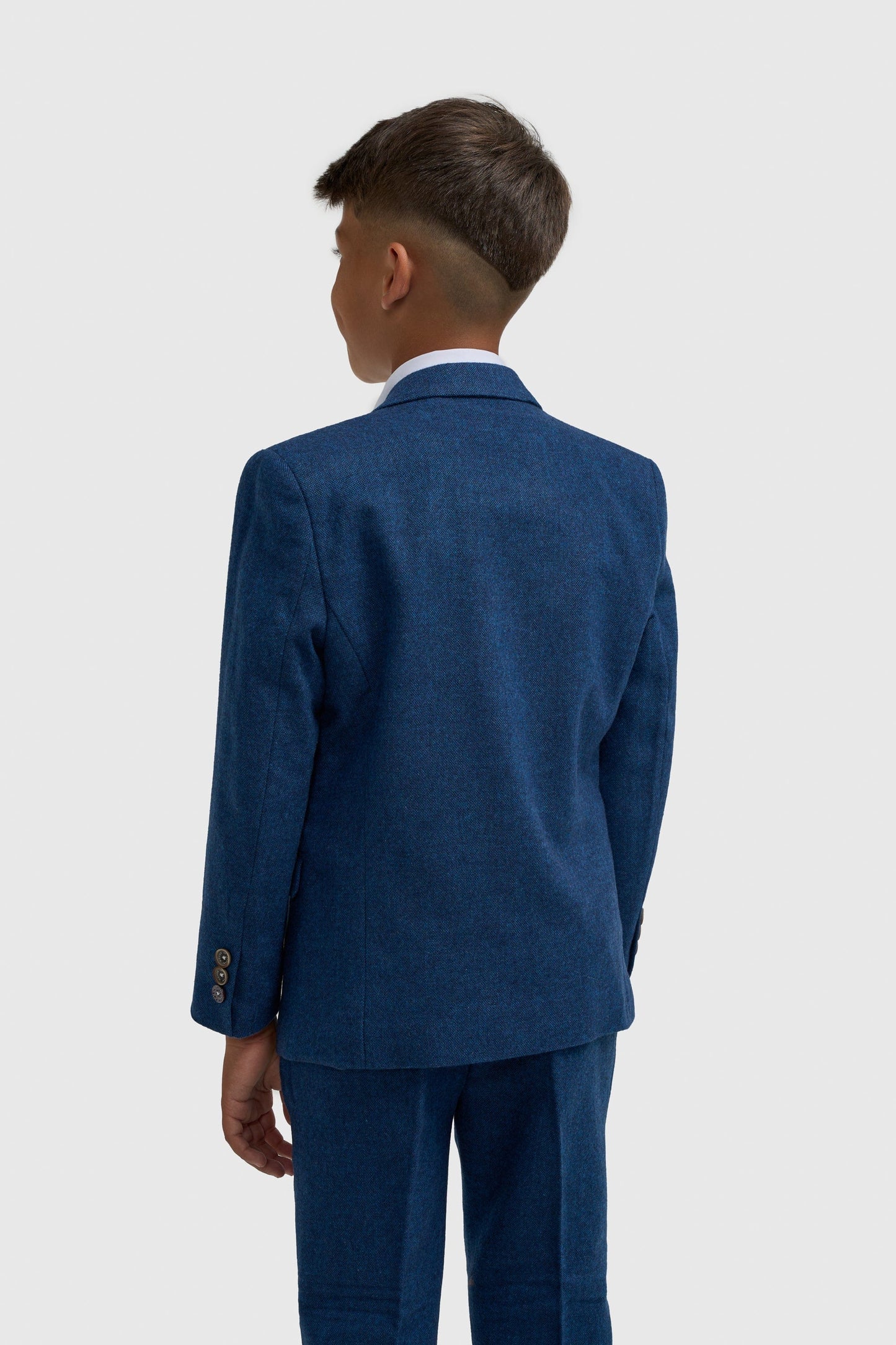 Cavani Orson Blue Tweed Boys 3-Piece Suit