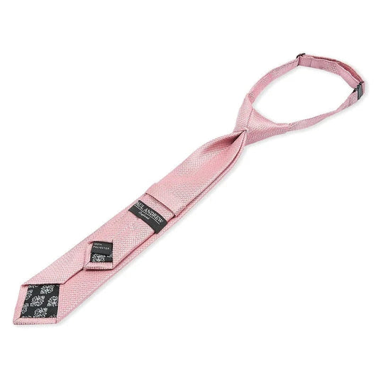 Boys Paul Andrew pink textured tie on a white background