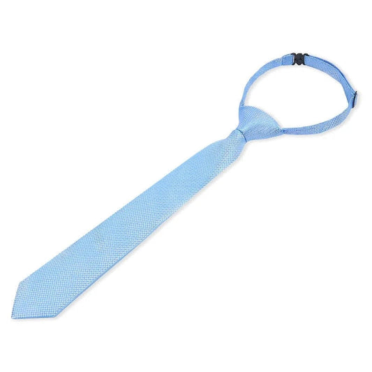 Boys Paul Andrew sky blue textured tie on a white background