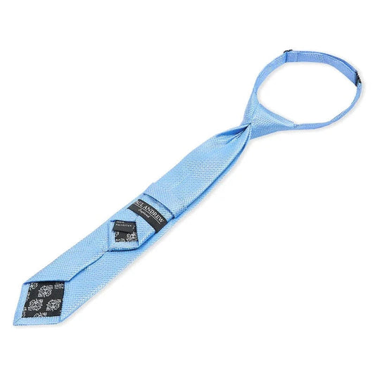 Boys Paul Andrew sky blue textured tie on a white background