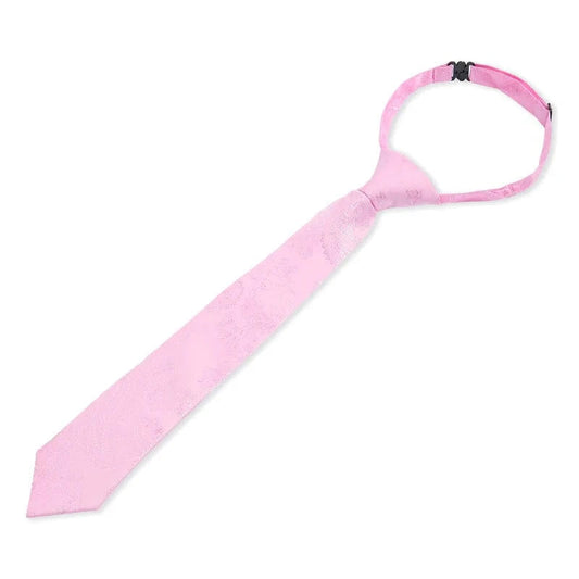 Boys Paul Andrew pink paisley tie on a white background