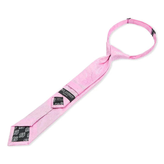 Boys Paul Andrew pink paisley tie on a white background