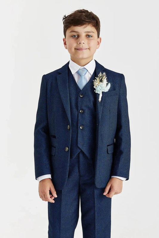 Paul Andrew Arthur Navy Boys 3-Piece Suit