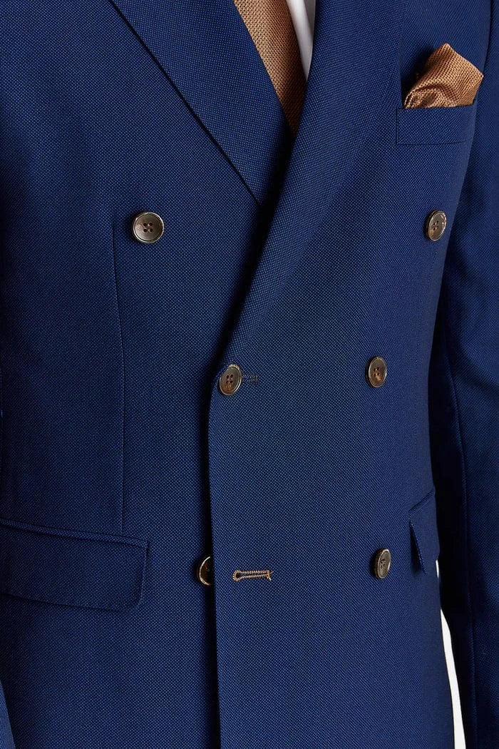 Paul Andrew Mayfair Navy Double-Breasted Suit